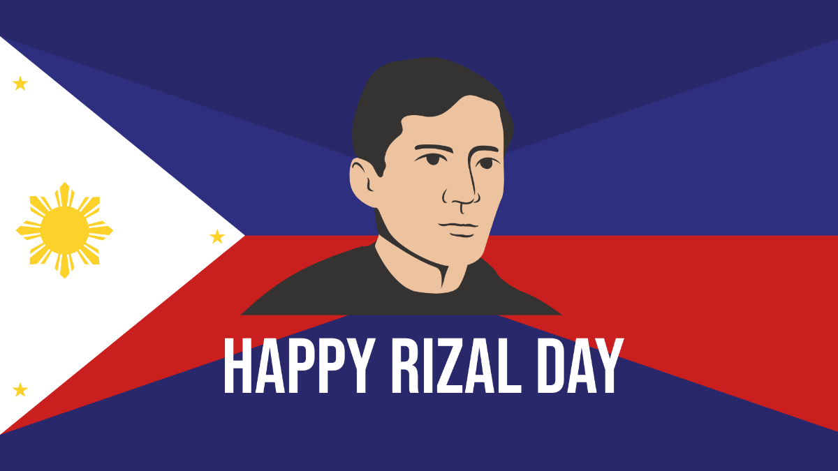 Free Rizal Day Background Template