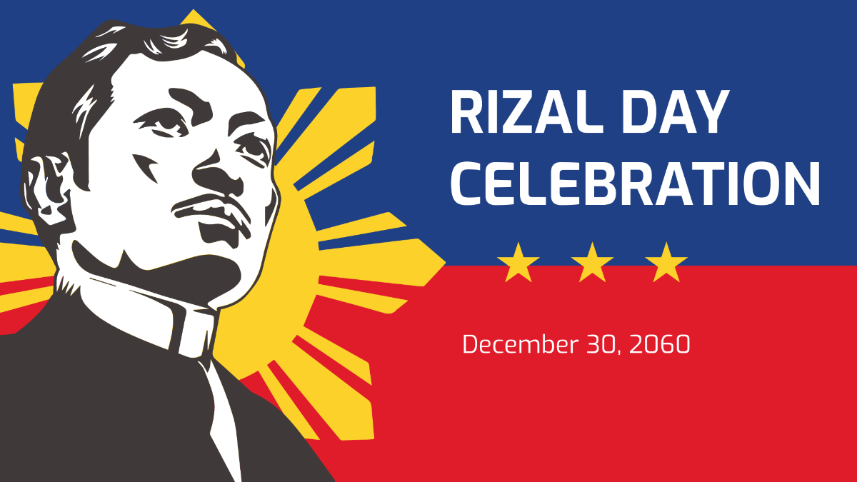 Free Rizal Day Invitation Background Template