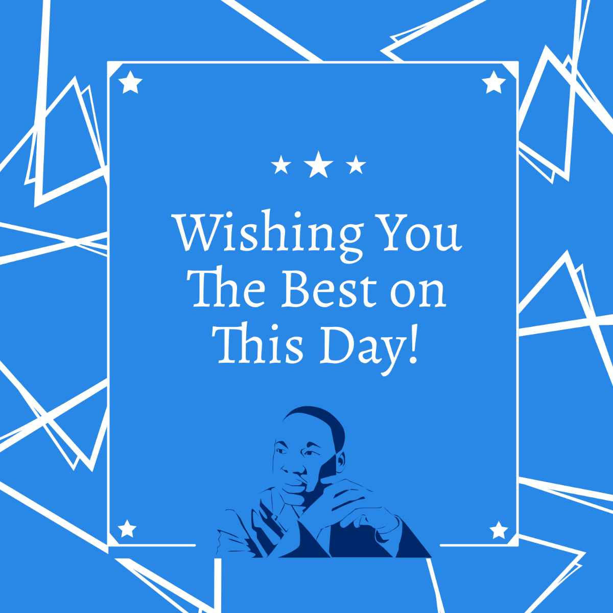 Free Martin Luther King Day Greeting Card Vector Template