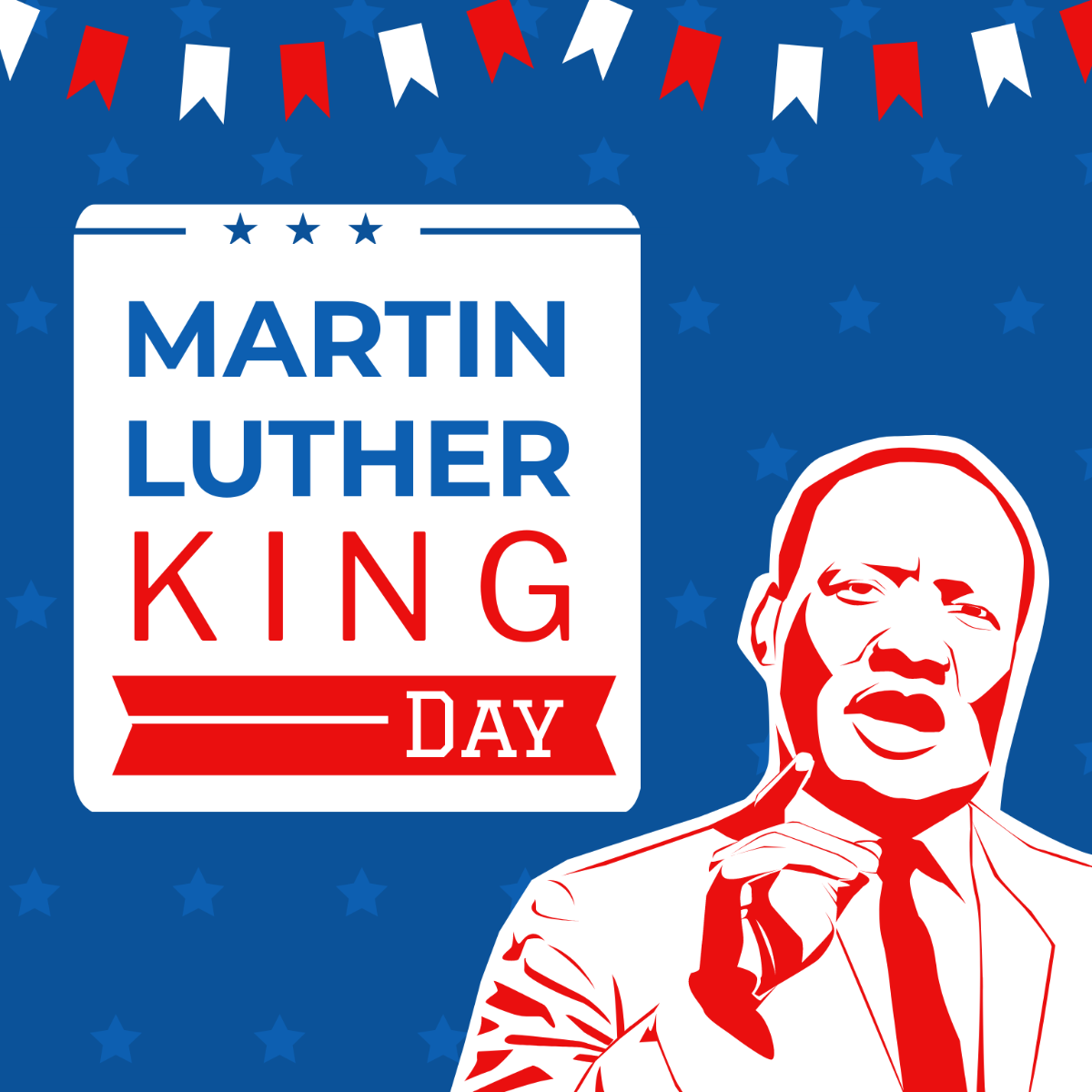 Martin Luther King Day Vector Template