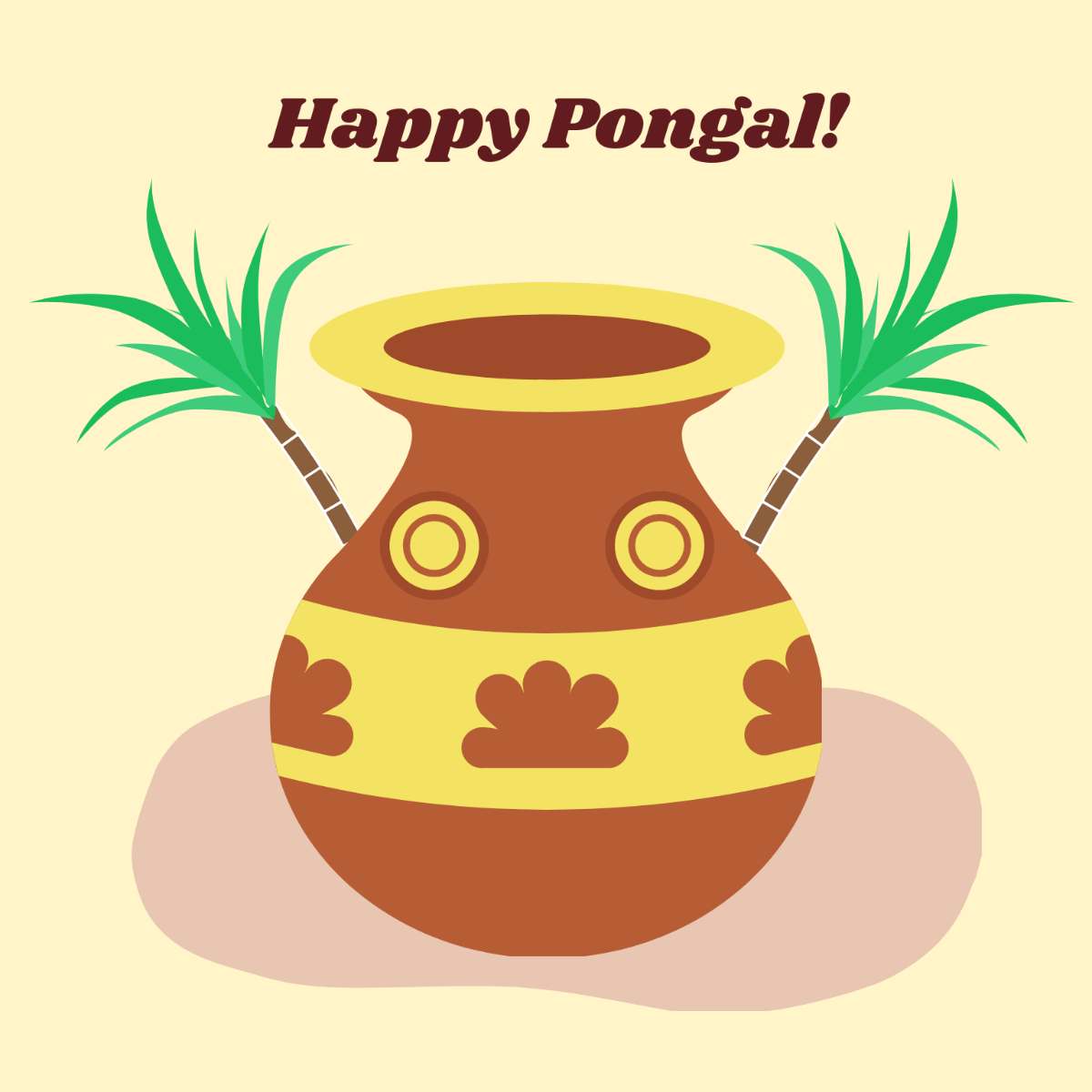 Free Pongal Vector Template