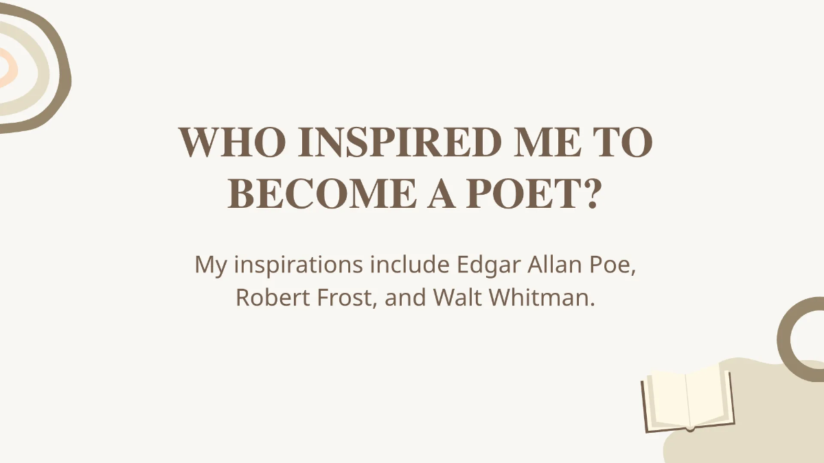 Free Poet Portfolio Presentation Template to Edit Online