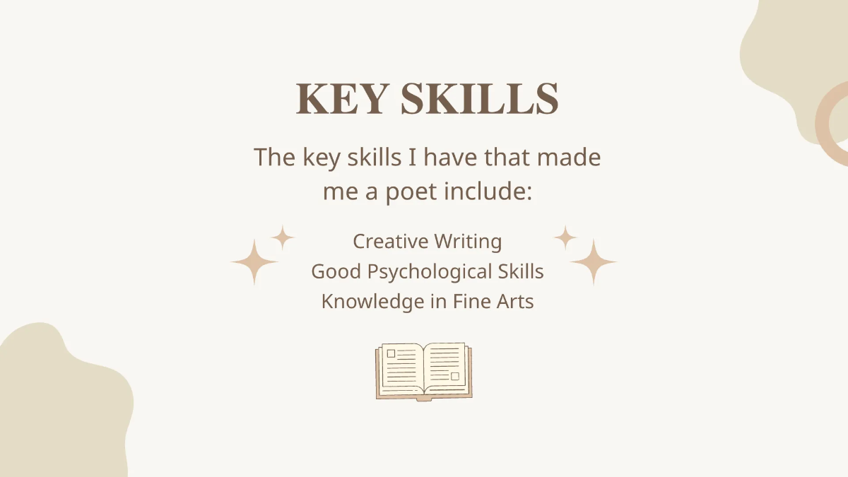 Free Poet Portfolio Presentation Template to Edit Online