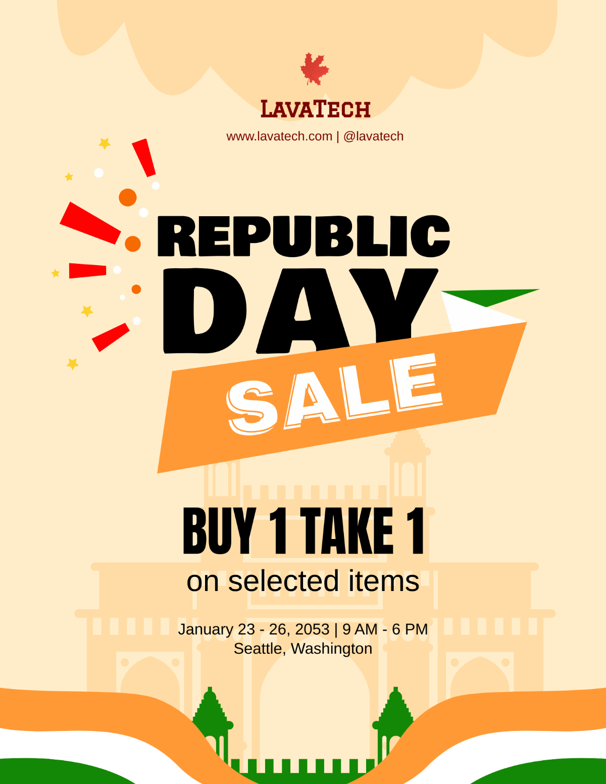 Free Sale Republic Day Flyer