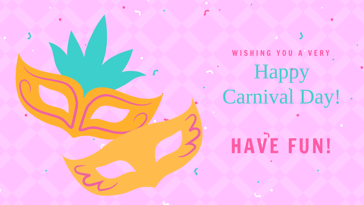 Free Carnival Wishes Background Template