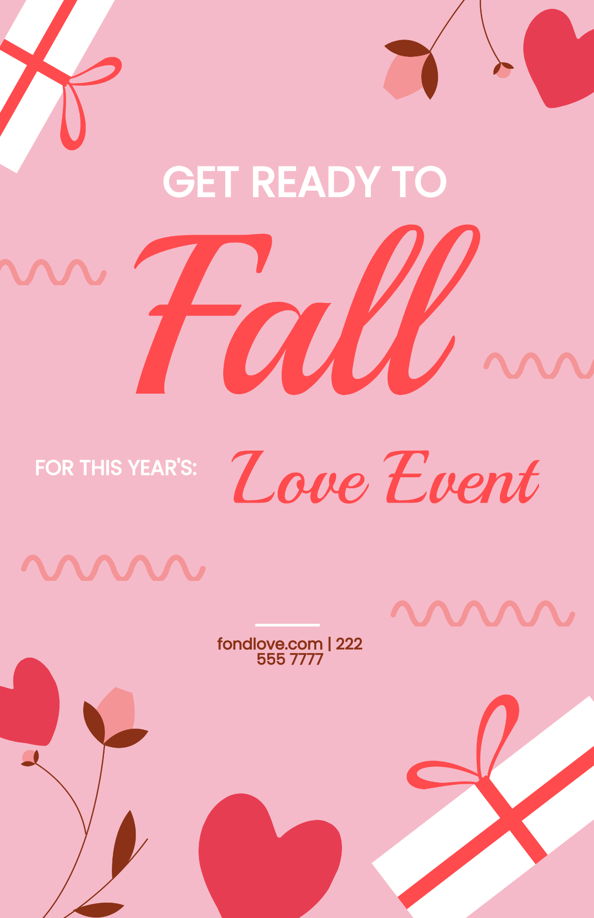 Valentine's Day Advertisement Poster Template