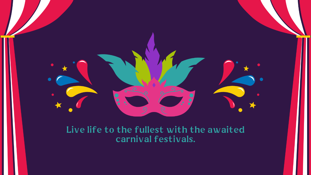 Carnival Greeting Card Background