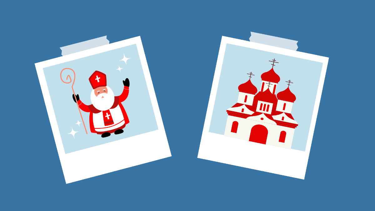 Orthodox Christmas Image Background Template