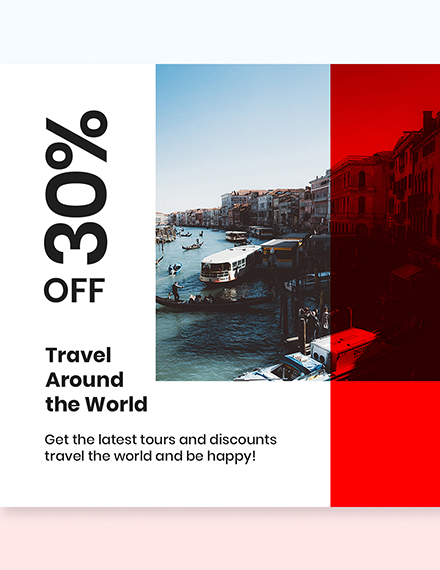 Free Modern Travel Instagram Post Template to Edit Online