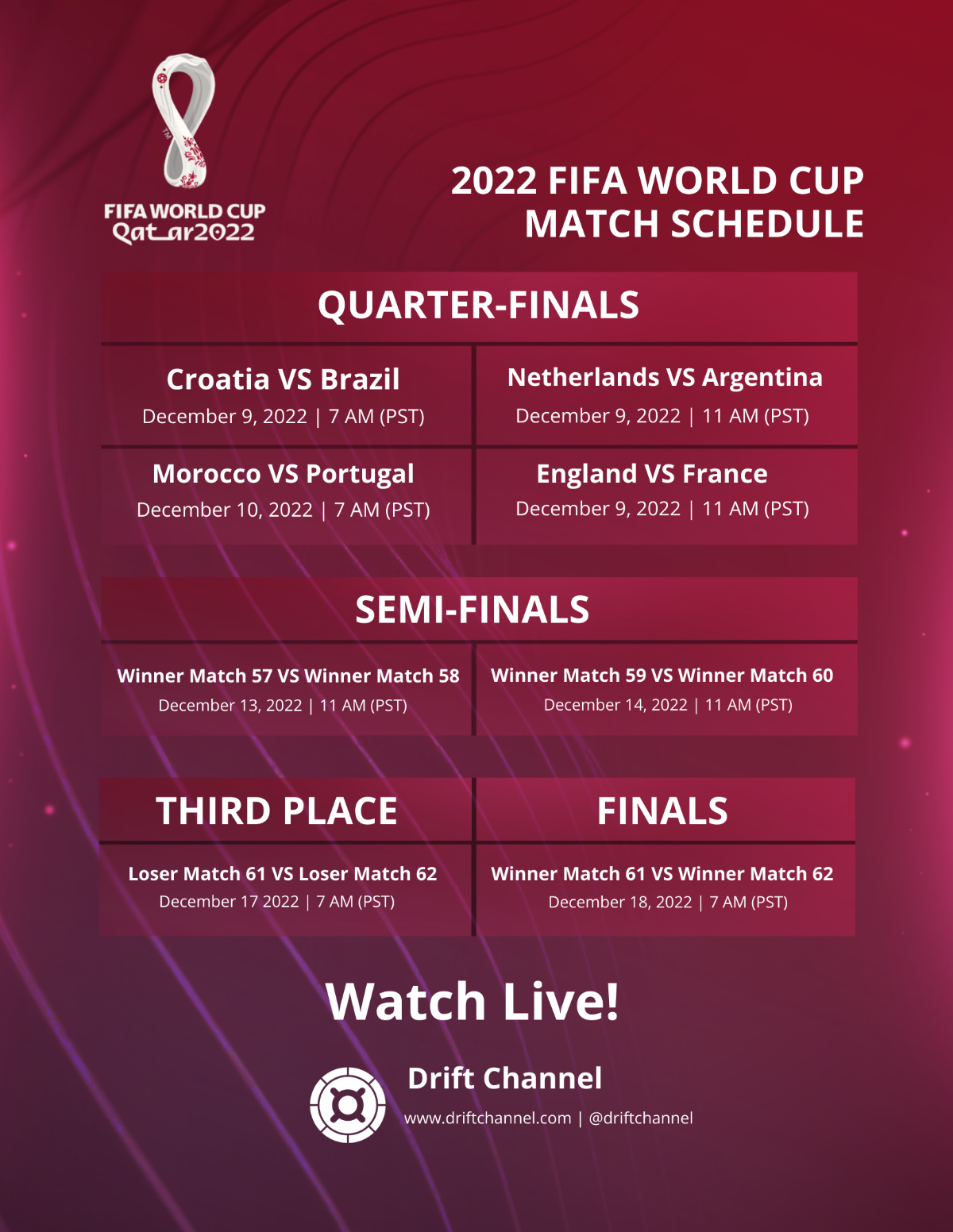 FIFA World Cup Match Schedule Flyers Template - Edit Online & Download