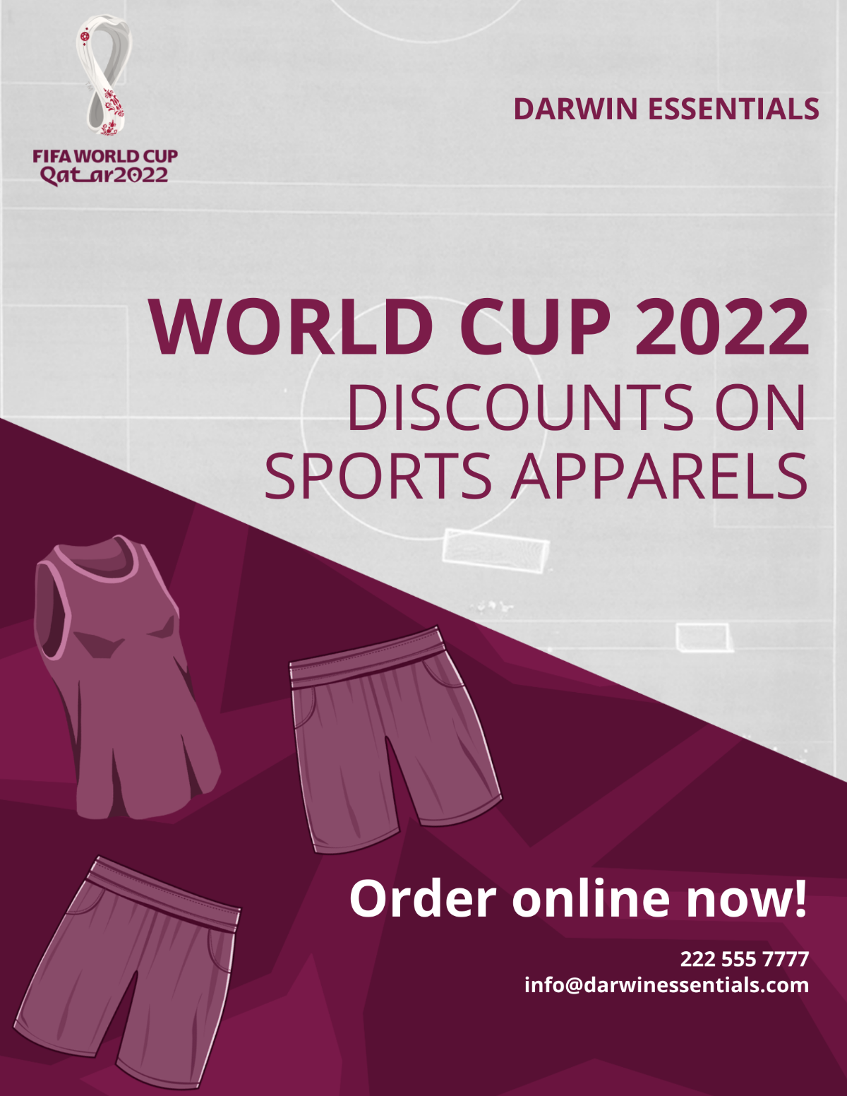 Sales World Cup 2022 Flyer Template - Edit Online & Download