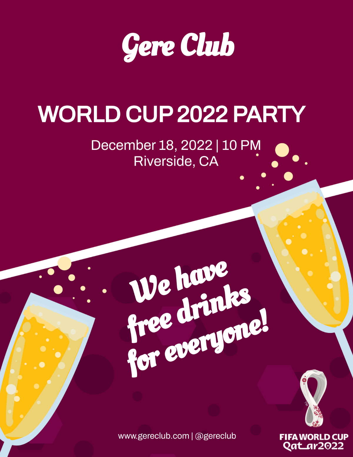 Party World Cup 2022 Flyers Template
