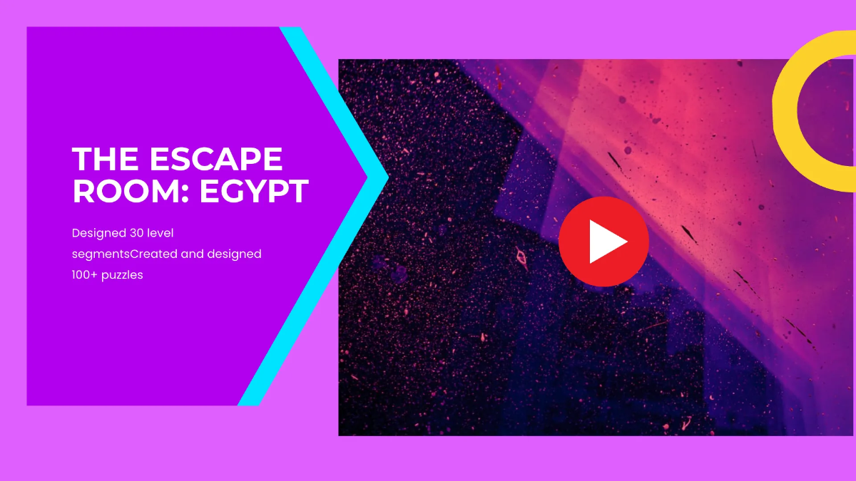 Free Gaming Design Portfolio Presentation Template to Edit Online