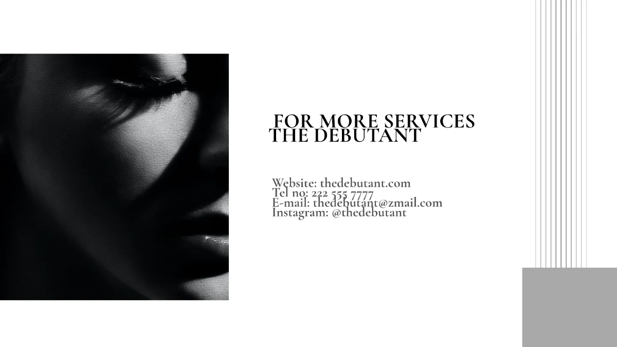 Free Hair Stylist Portfolio Presentation Template to Edit Online