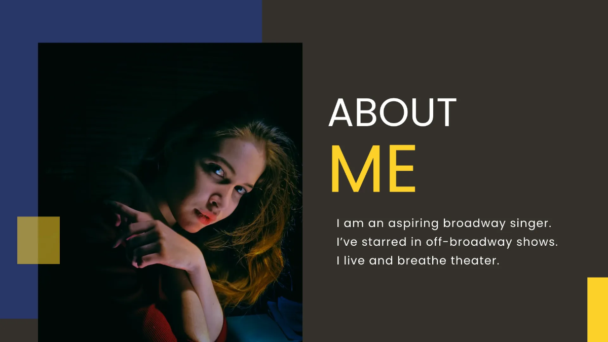 Free Singer Portfolio Presentation Template to Edit Online