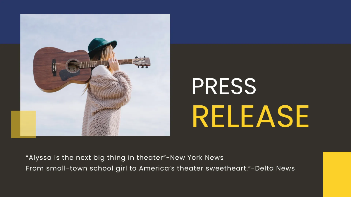 Free Singer Portfolio Presentation Template to Edit Online