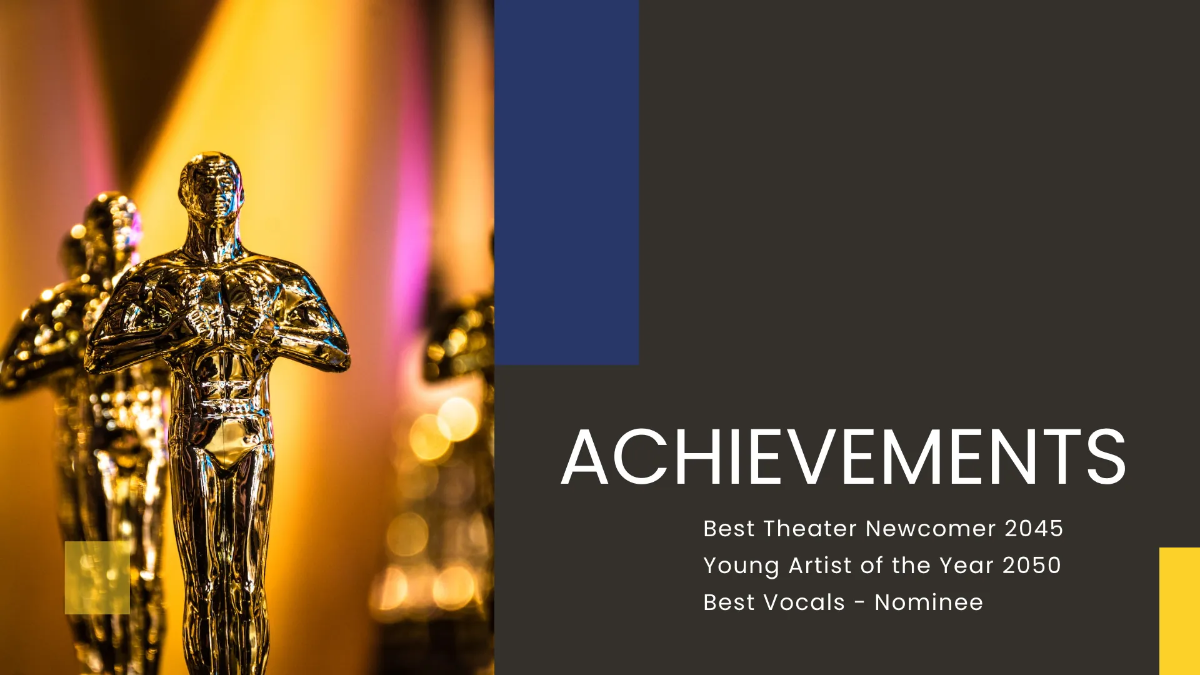 Free Singer Portfolio Presentation Template to Edit Online