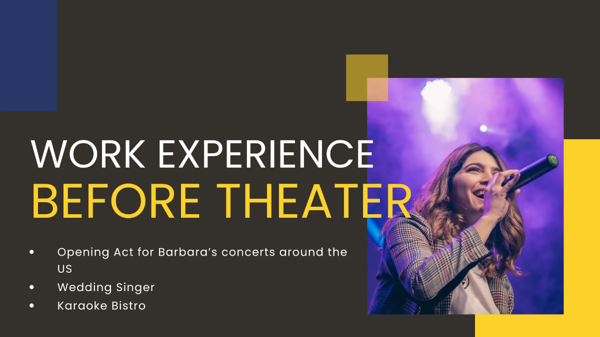 Free Singer Portfolio Presentation Template to Edit Online