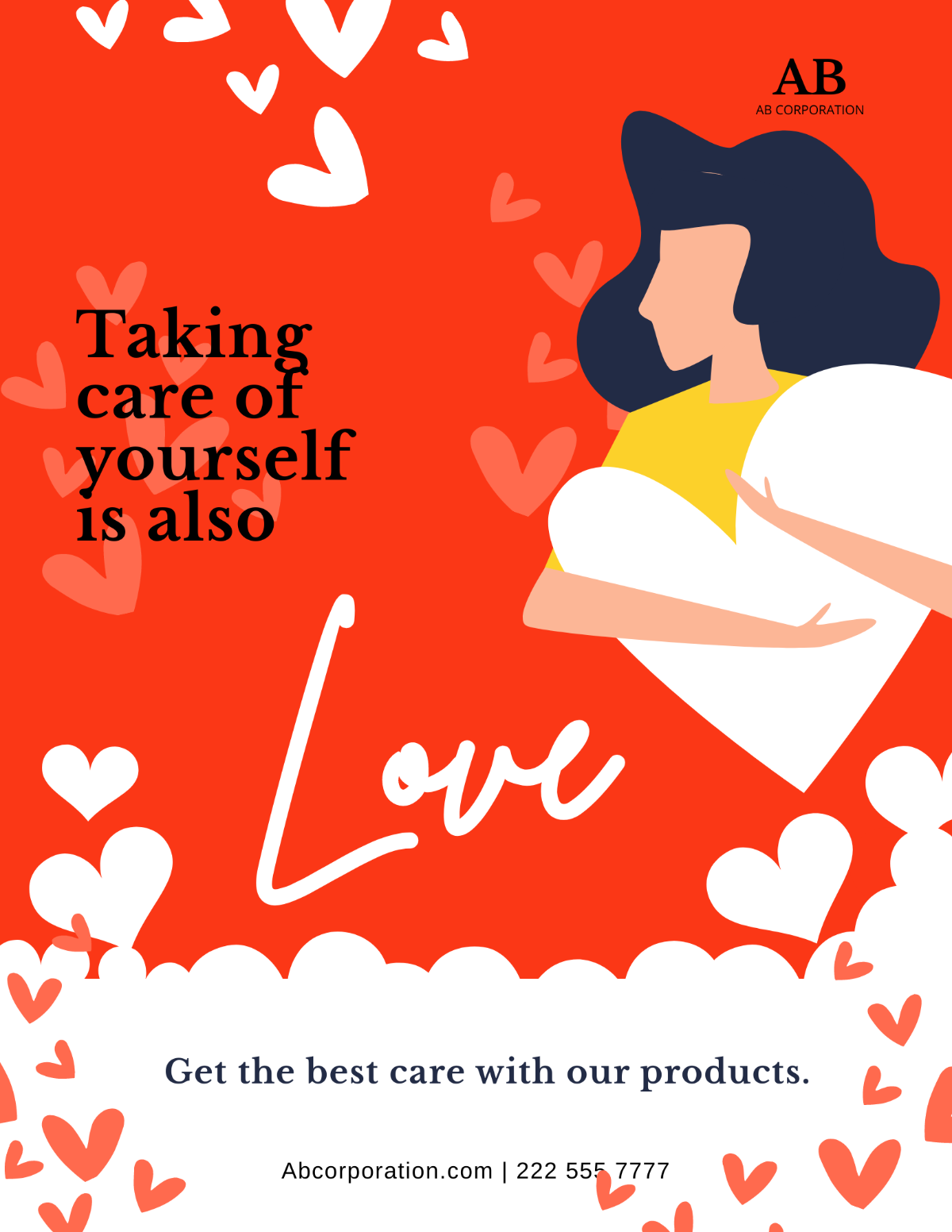 Valentine's Day Advertising Flyer Template