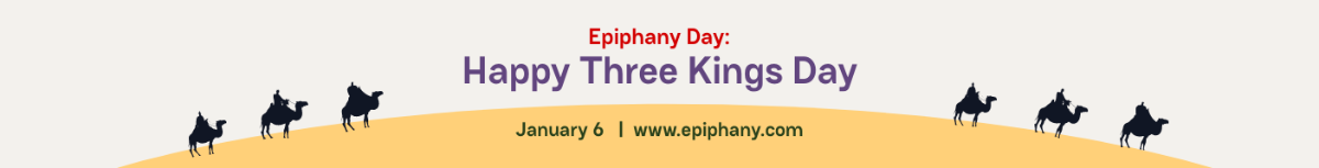 Epiphany Day Website Banner Template