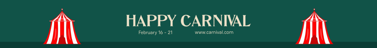 Carnival Website Banner Template