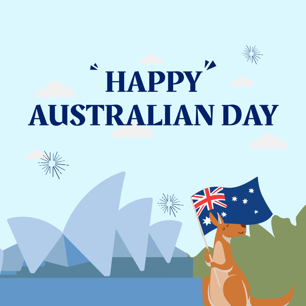 Free Australia Day Vector Template