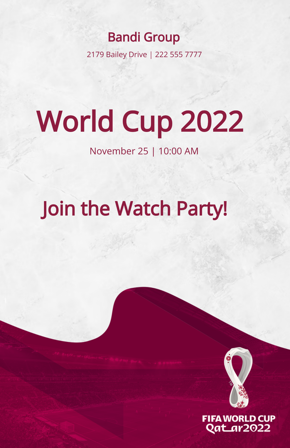 World Cup 2022 Event Posters Template