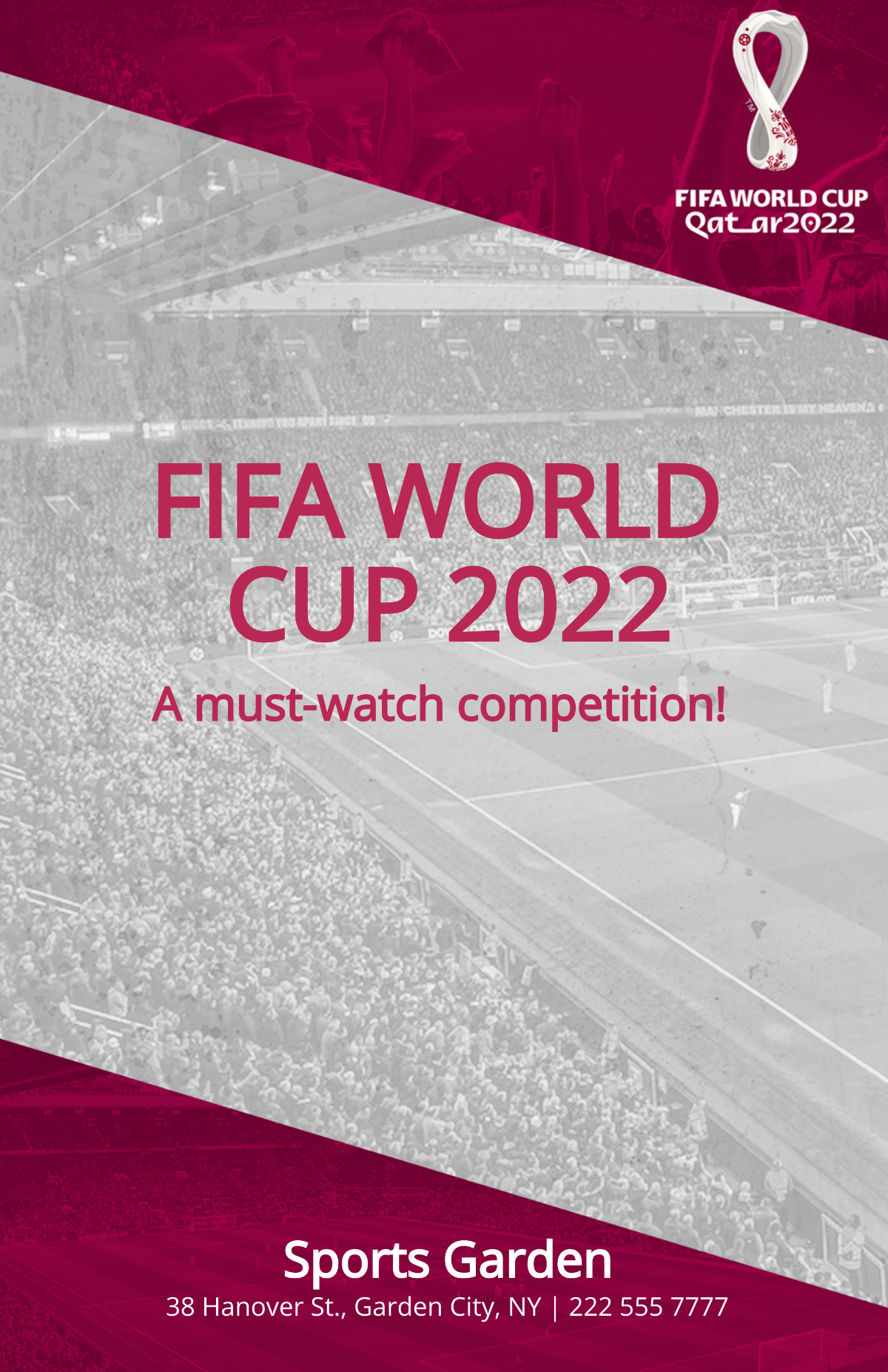 World Cup 2022 Advertisements Poster Template