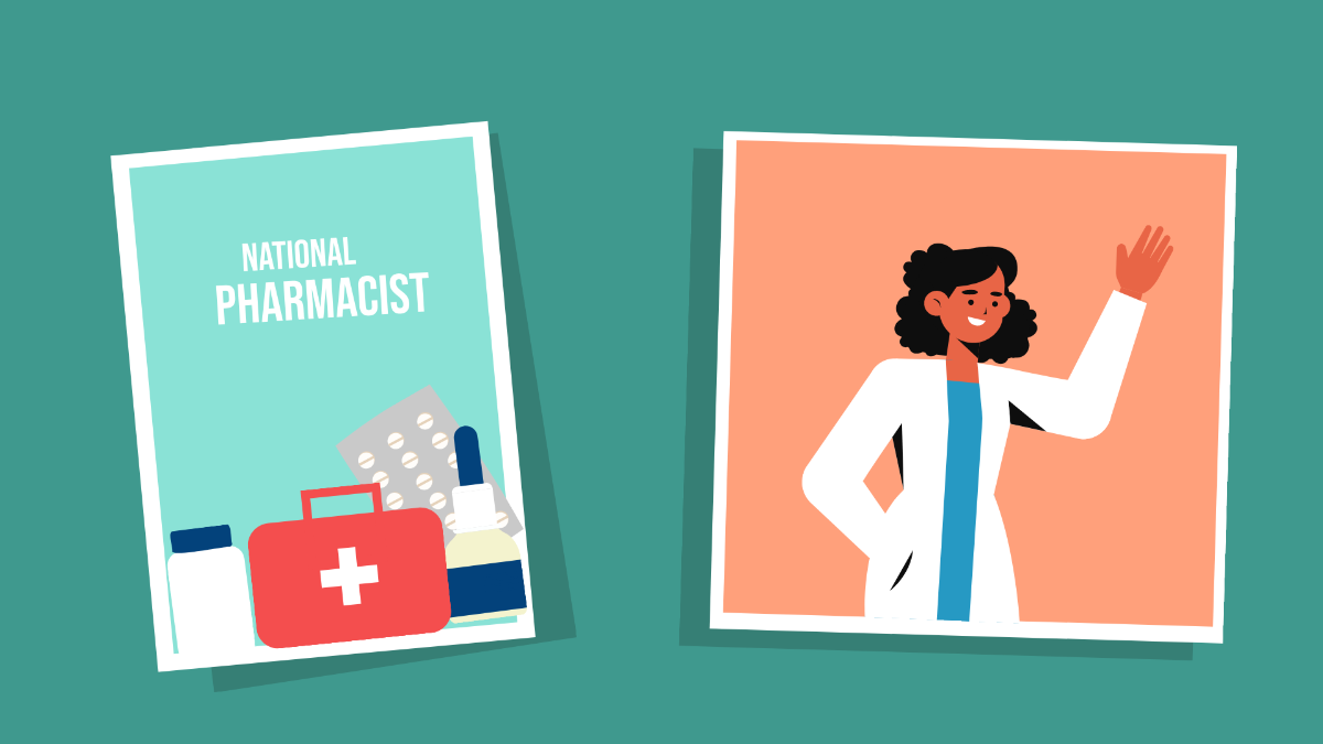 National Pharmacist Day Image Background Template