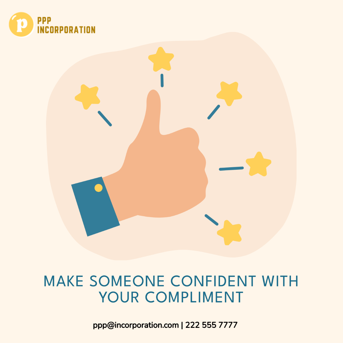 National Compliment Day Flyer Vector Template