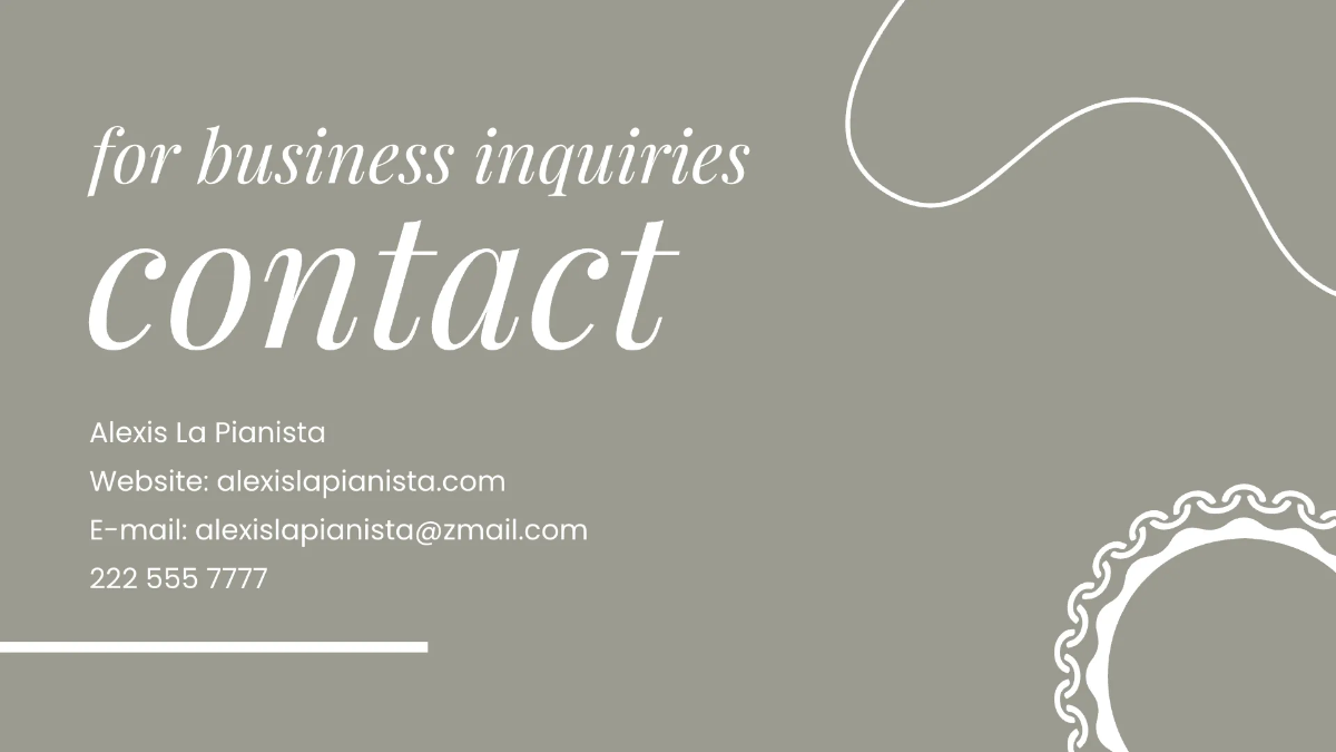 Free Musician Portfolio Presentation Template to Edit Online