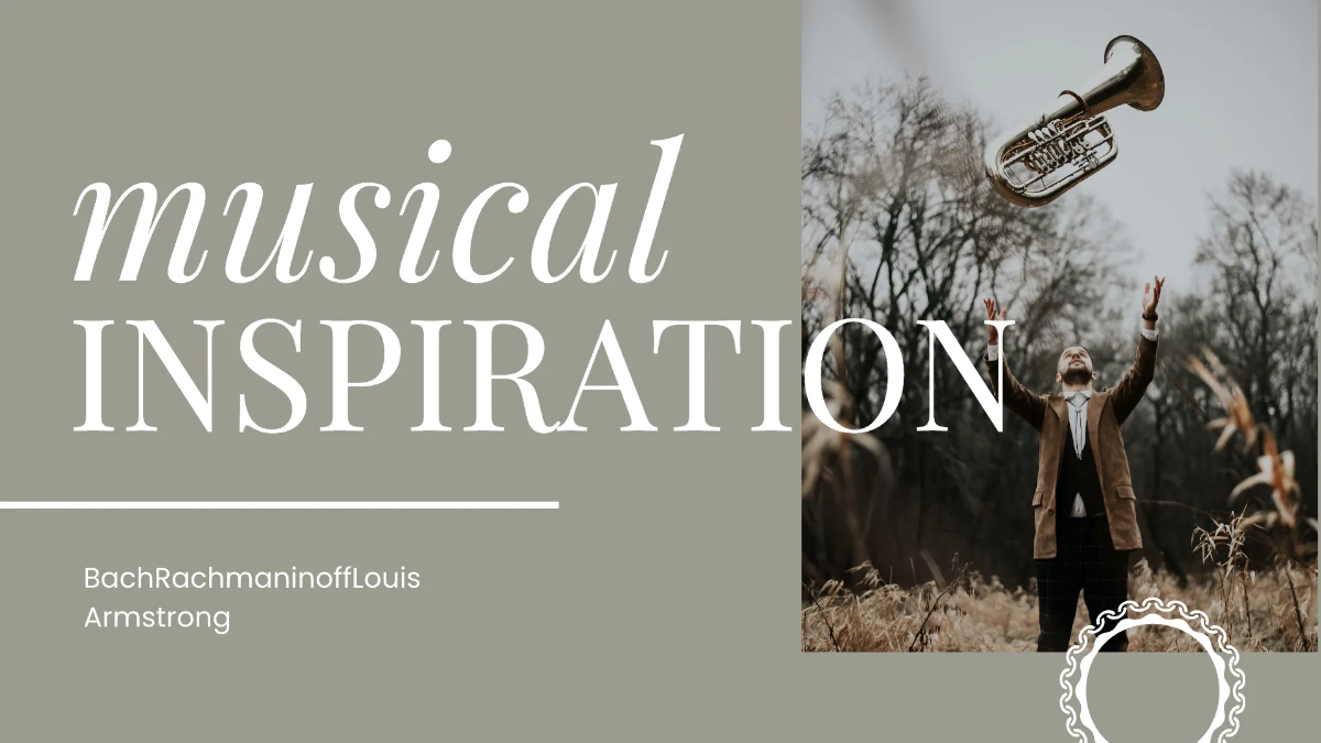 Free Musician Portfolio Presentation Template to Edit Online