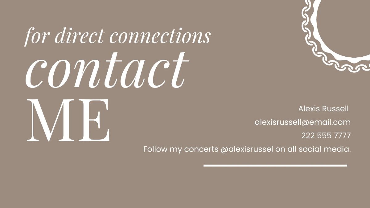 Free Musician Portfolio Presentation Template to Edit Online