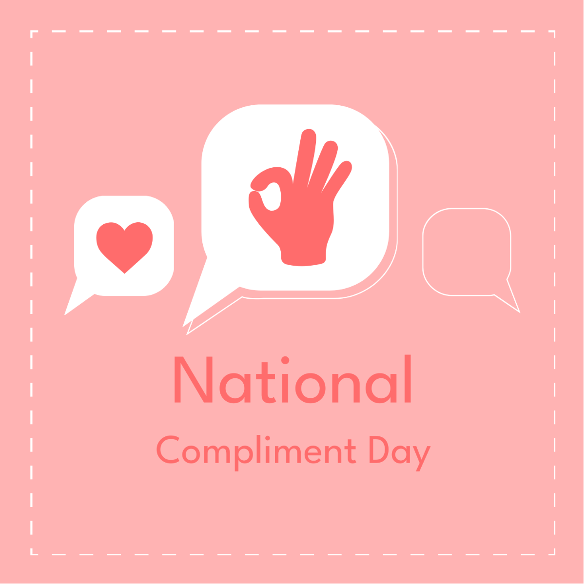 National Compliment Day Vector Template