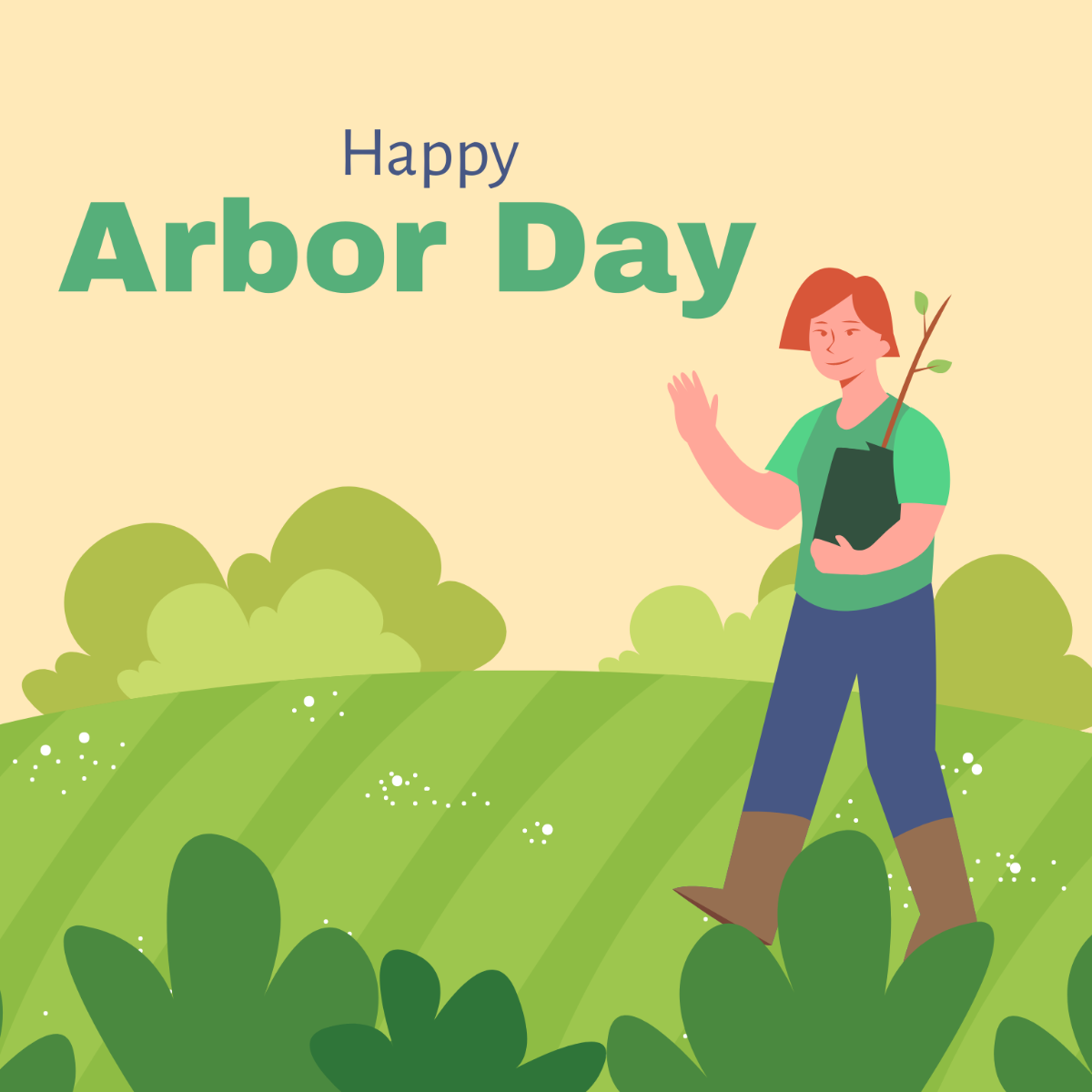 Arbor Day Vector Template