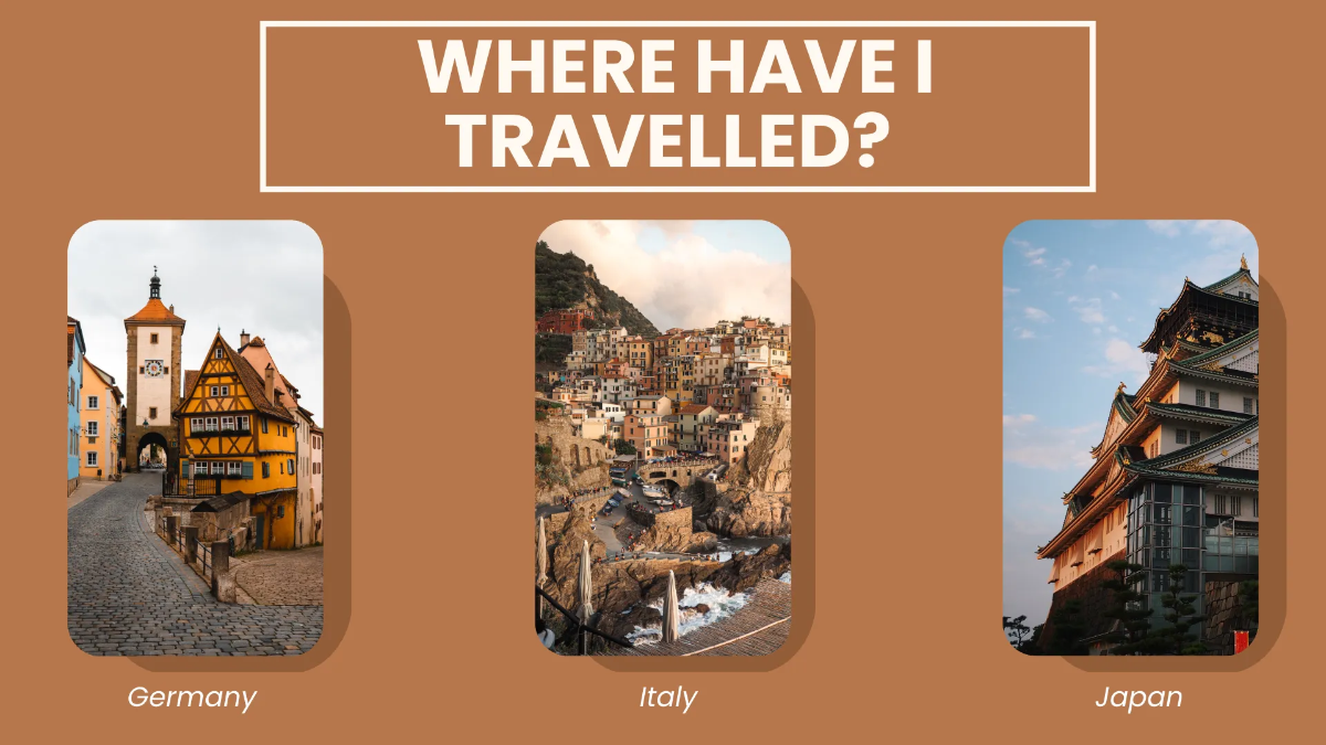 Free Travel Influencer Portfolio Presentation Template to Edit Online