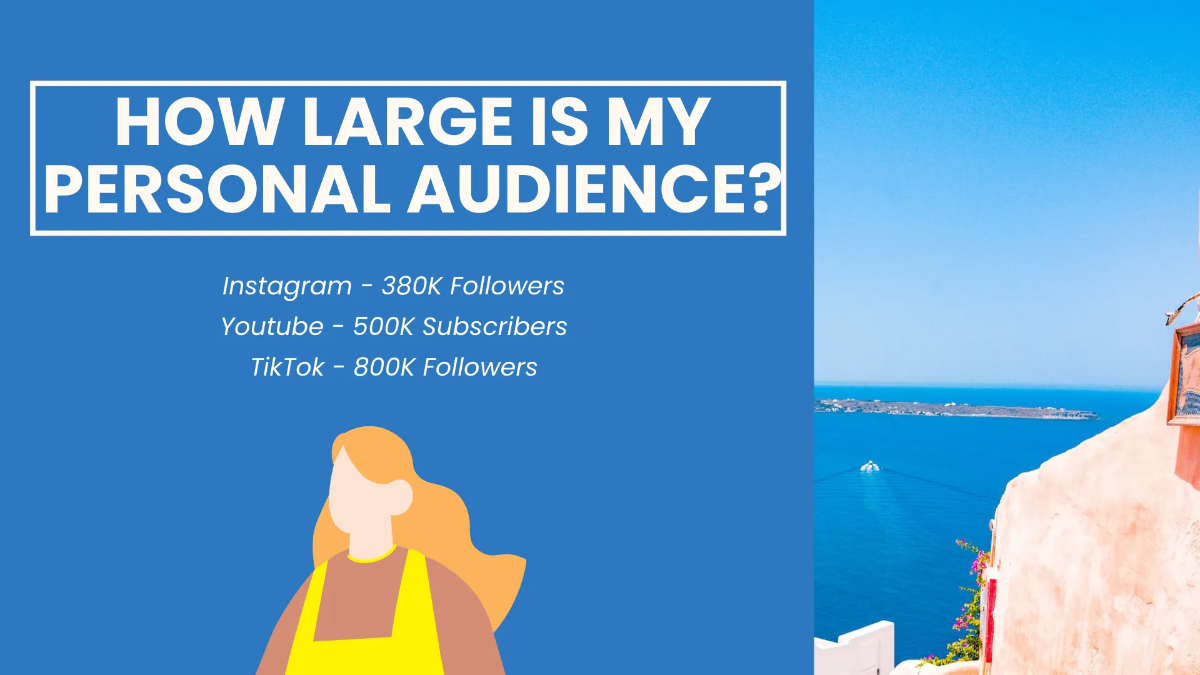 Free Travel Influencer Portfolio Presentation Template to Edit Online