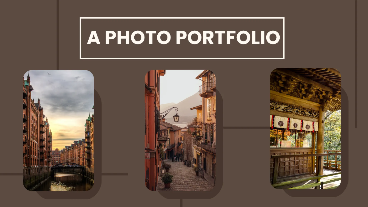 Free Travel Influencer Portfolio Presentation Template to Edit Online