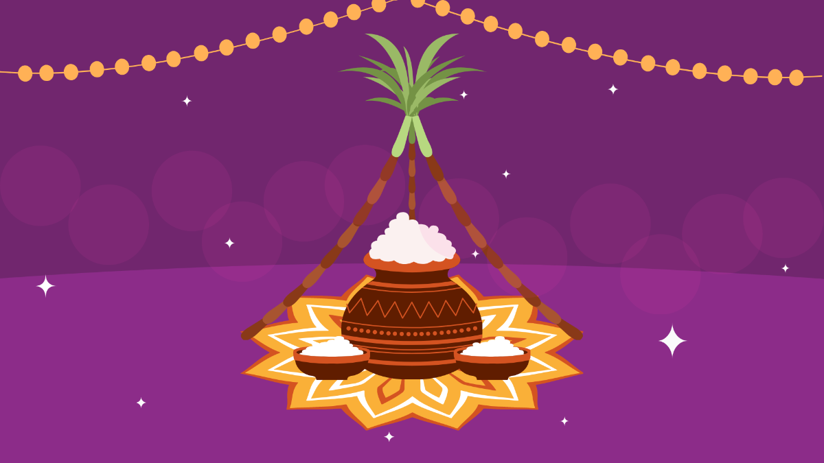 Pongal Wallpaper Background Template