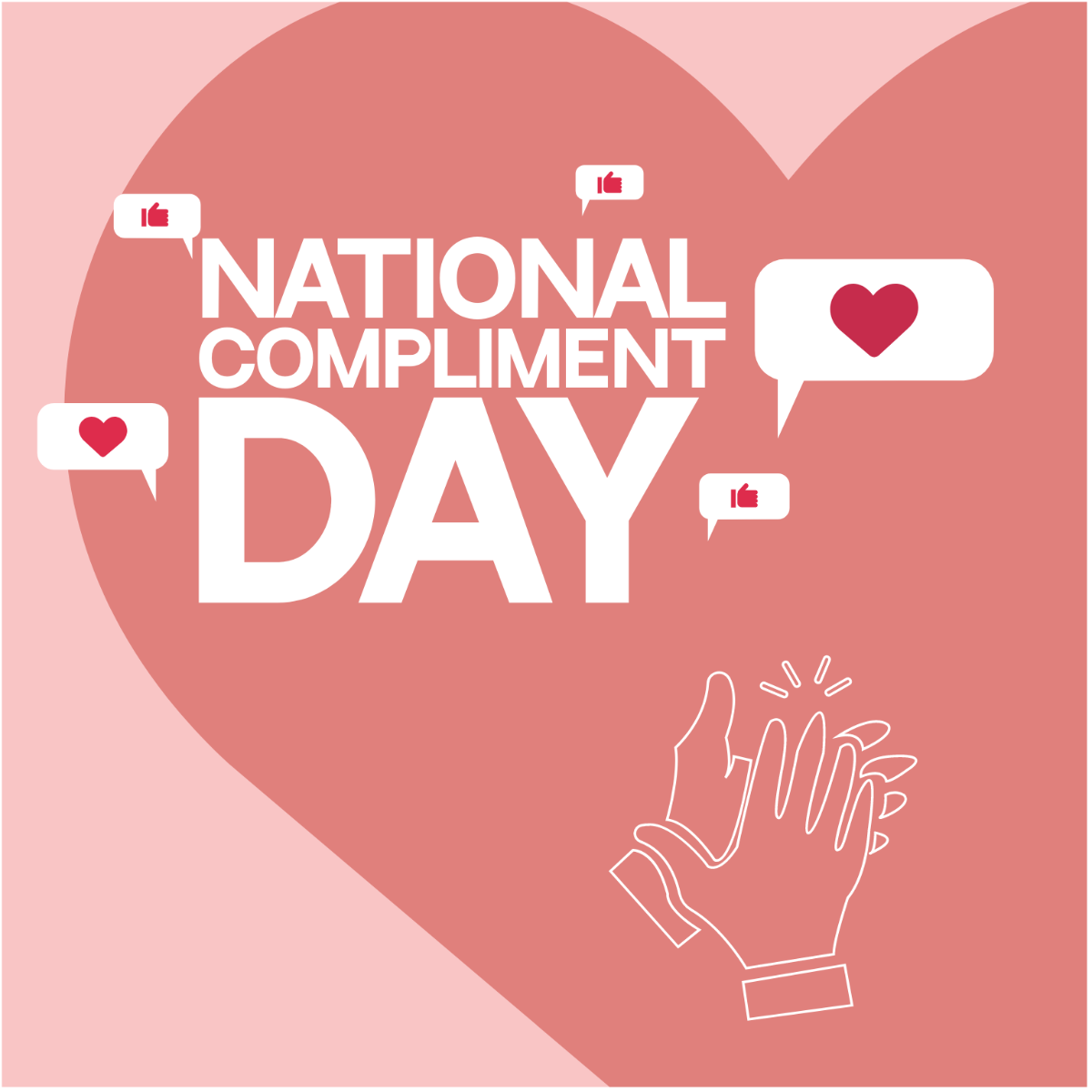National Compliment Day Celebration Vector Template