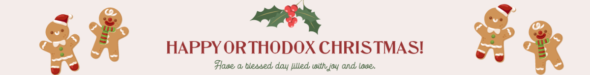 Orthodox Christmas Website Banner Template