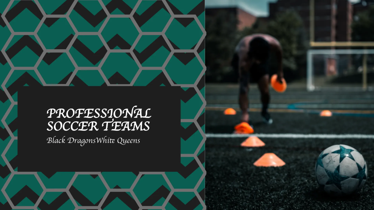 Free Soccer Player Portfolio Presentation Template to Edit Online