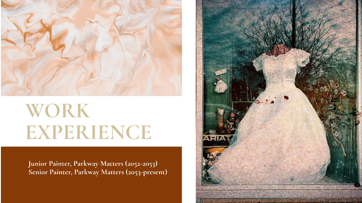 Free Painter Portfolio Presentation Template to Edit Online