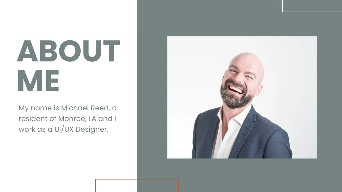 Free UI/UX Designer Portfolio Presentation Template to Edit Online