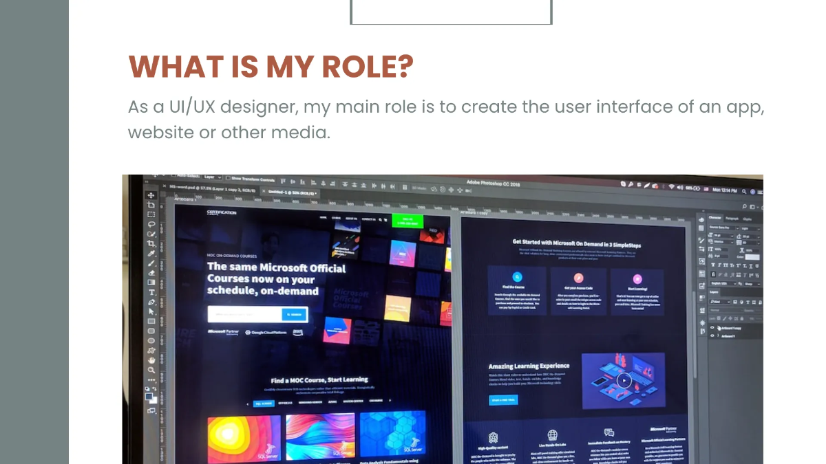 Free UI/UX Designer Portfolio Presentation Template to Edit Online