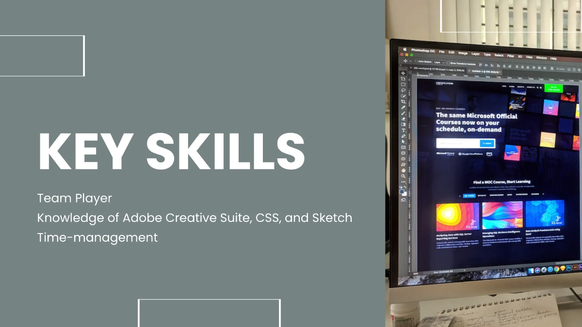 Free UI/UX Designer Portfolio Presentation Template to Edit Online