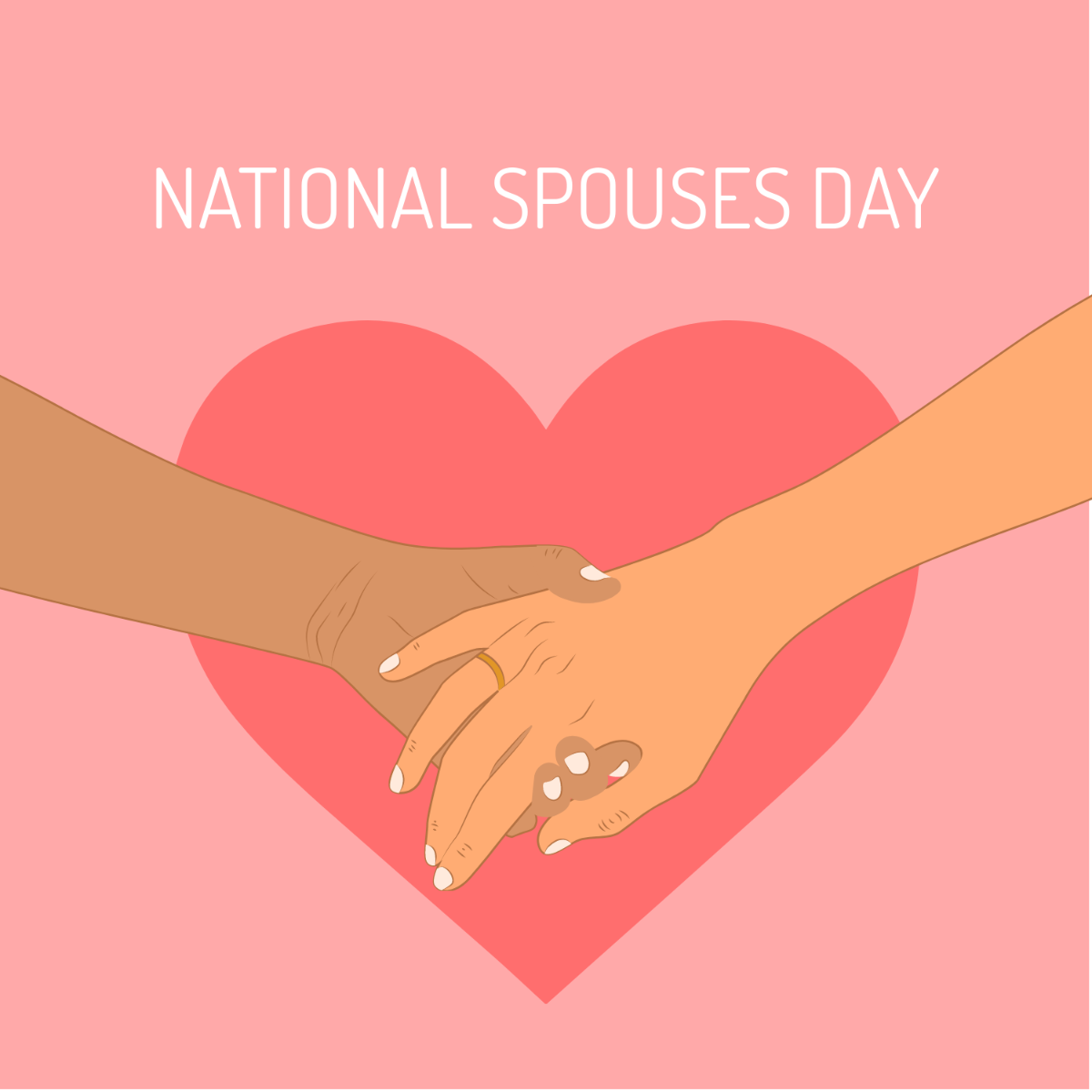 National Spouses Day Vector Template