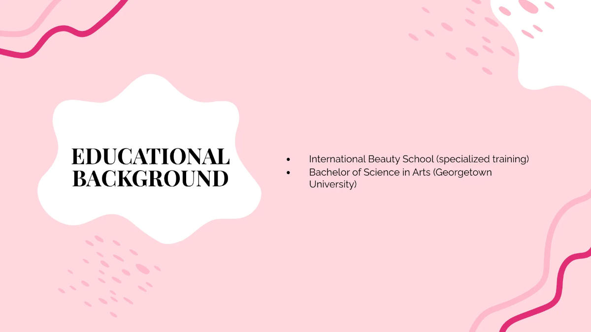 Free Makeup Artist Portfolio Presentation Template to Edit Online