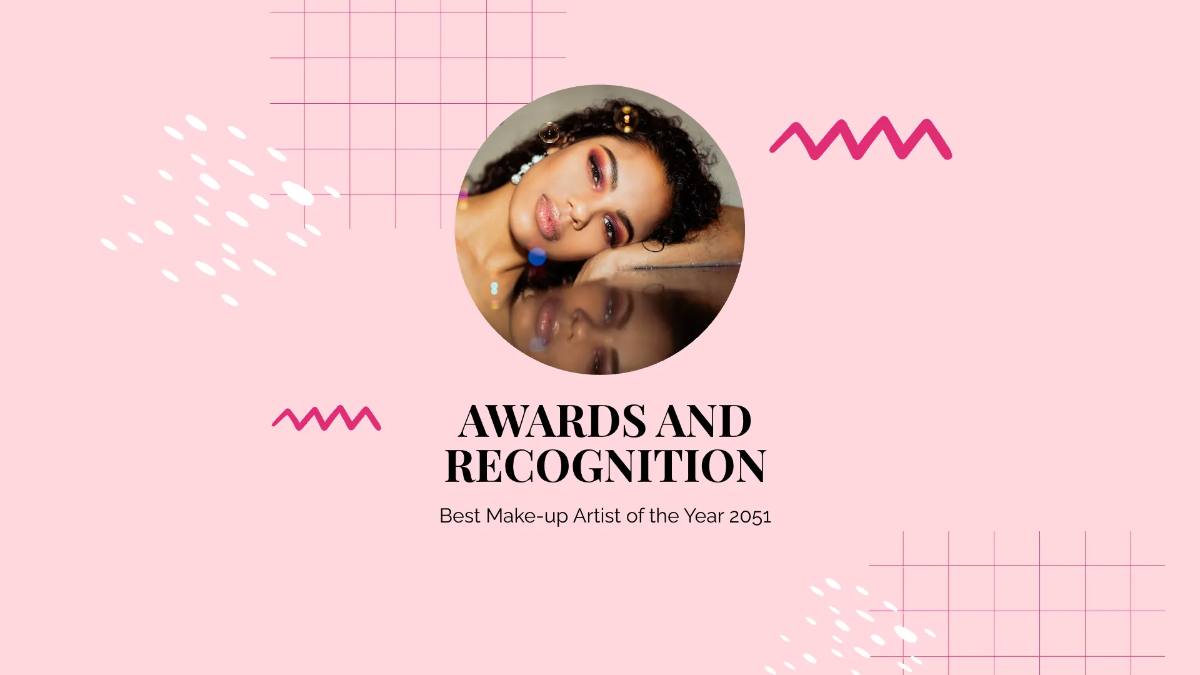 Free Makeup Artist Portfolio Presentation Template to Edit Online