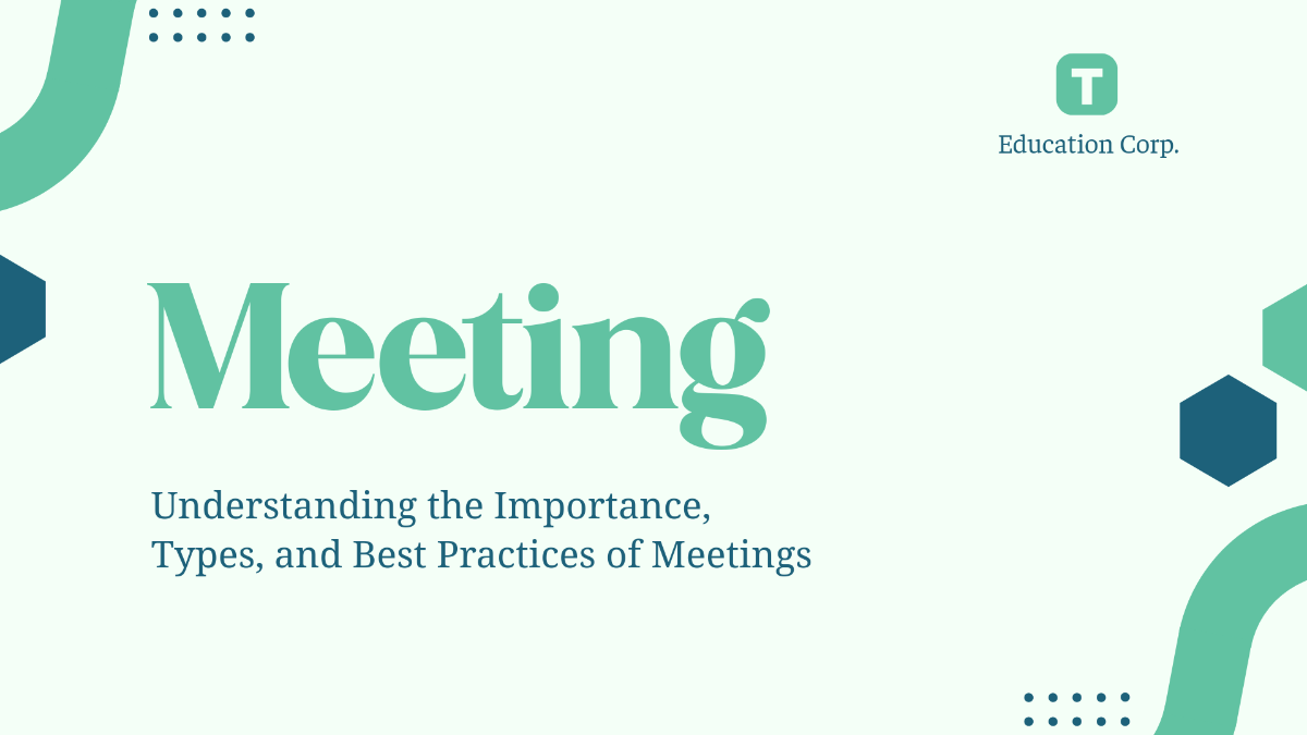 Meeting Presentation Template
